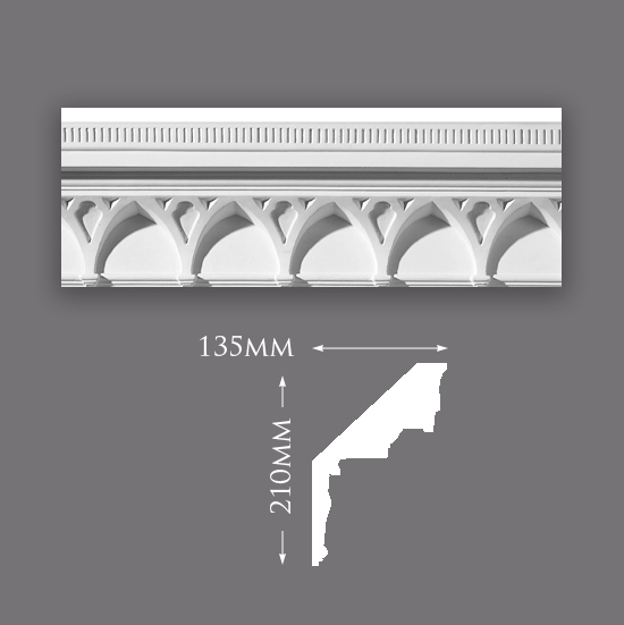 Deep Vault & Rib Plaster Cornice