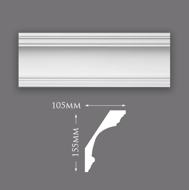 Picture of Medium Swan Neck Plaster Cornice