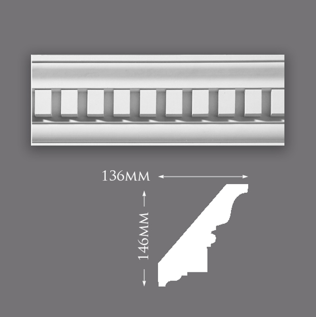 Picture of Classical Dentil Plaster Cornice