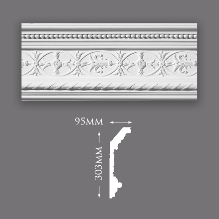 Picture of Ornate Reed & Ribbon Plaster Cornice