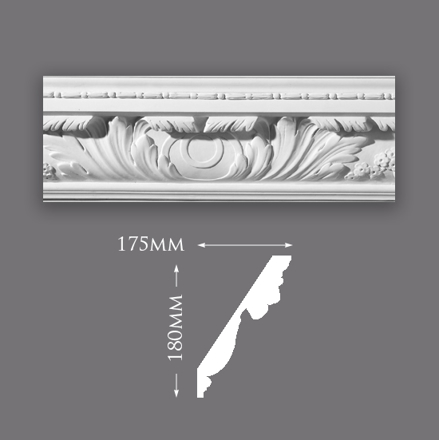 Picture of Large Acanthus Leaf with Bead Cornice