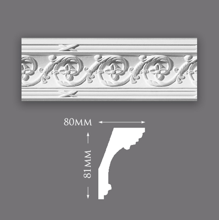 Picture of Small Acanthus Scroll Plaster Cornice