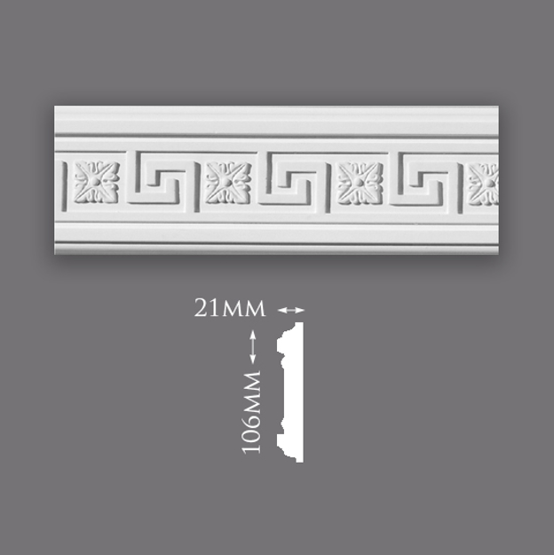 Picture of Greek Key with Motif Panel