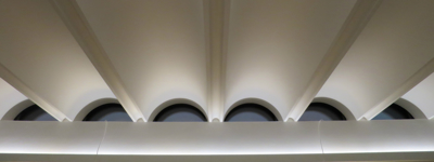 Bespoke Fluted Ceiling installed at Jesus College