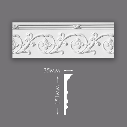 Large Acanthus Scroll Cornice