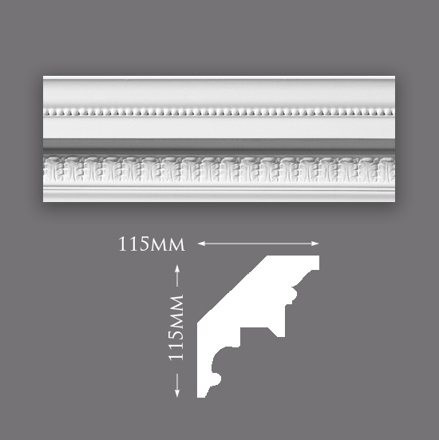 Adam Leaf with Bead Cornice 