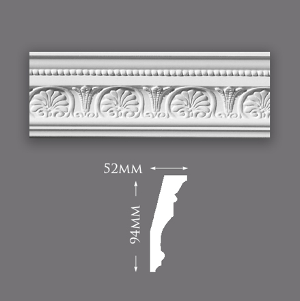 Cynthia 2.44m coving - Decorative coving/cornice for wall and ceiling  decoration by NMC - Copley