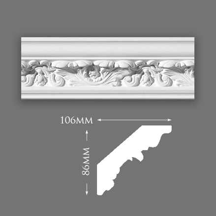 New Acanthus Leaf Plaster Cornice