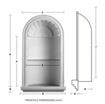 Plaster Niche Dimensions