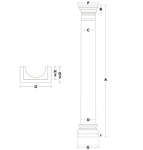 plaster column measurement guide