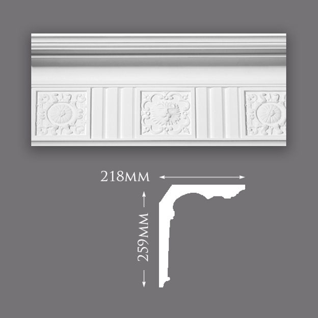 Picture of Sample - Majestic Patterned Plaster Cornice