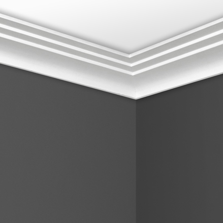 Contemporary Step Cornice in situ