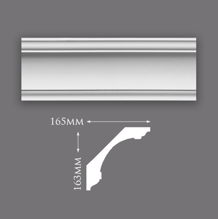 Picture of Sample - Large Swan Neck Plaster Cornice