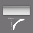 Picture of Sample - Plain Run Cove Plaster Cornice