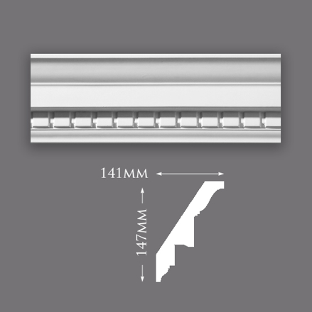 Picture of Sample - Large Dentil Plaster Cornice