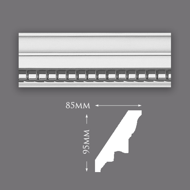 Picture of Sample - Small Dentil Plaster Cornice