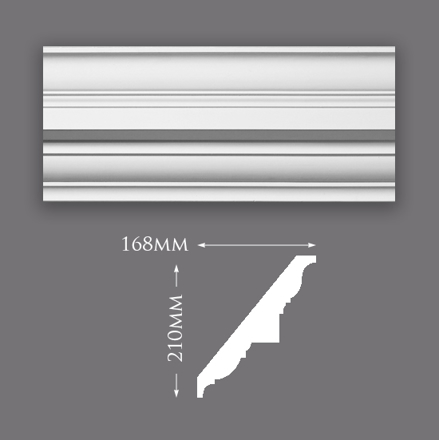 Picture of Sample - Georgian Run Plaster Cornice