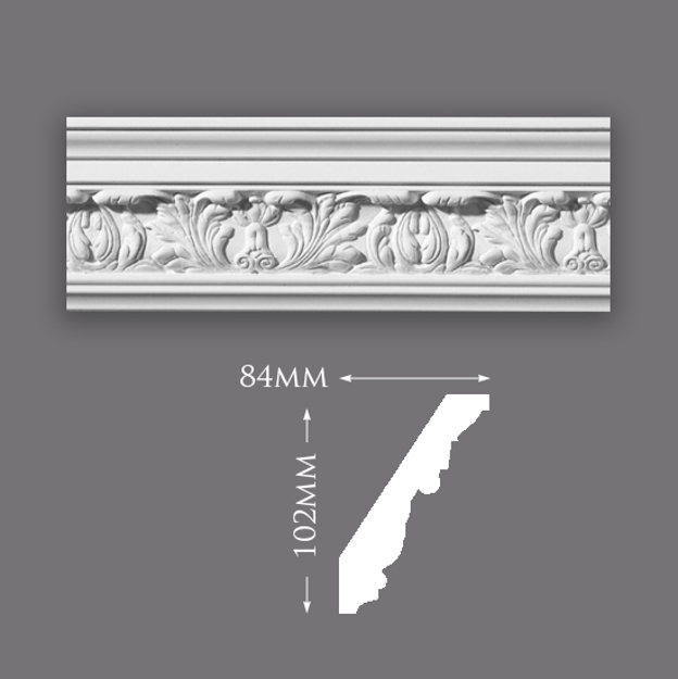 Acanthus Leaf Plaster Cornice