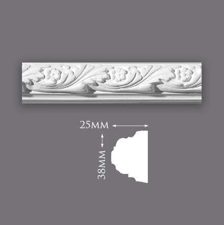 Picture of Sample - Acanthus Leaf & Flower Panel