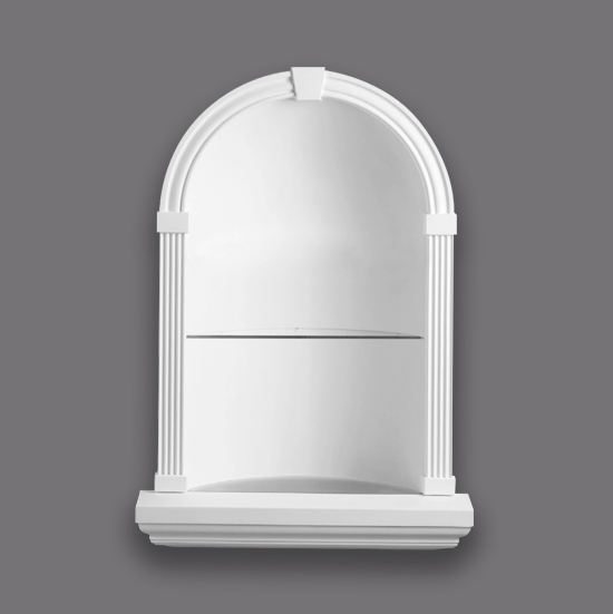 plaster niche with shelf hodkin jones